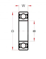Подшипник Высокотемпературные подшипники Подшипник 6004 BHTS ZZ C4 220°-250° (BECO) по выгодным ценам Губкин